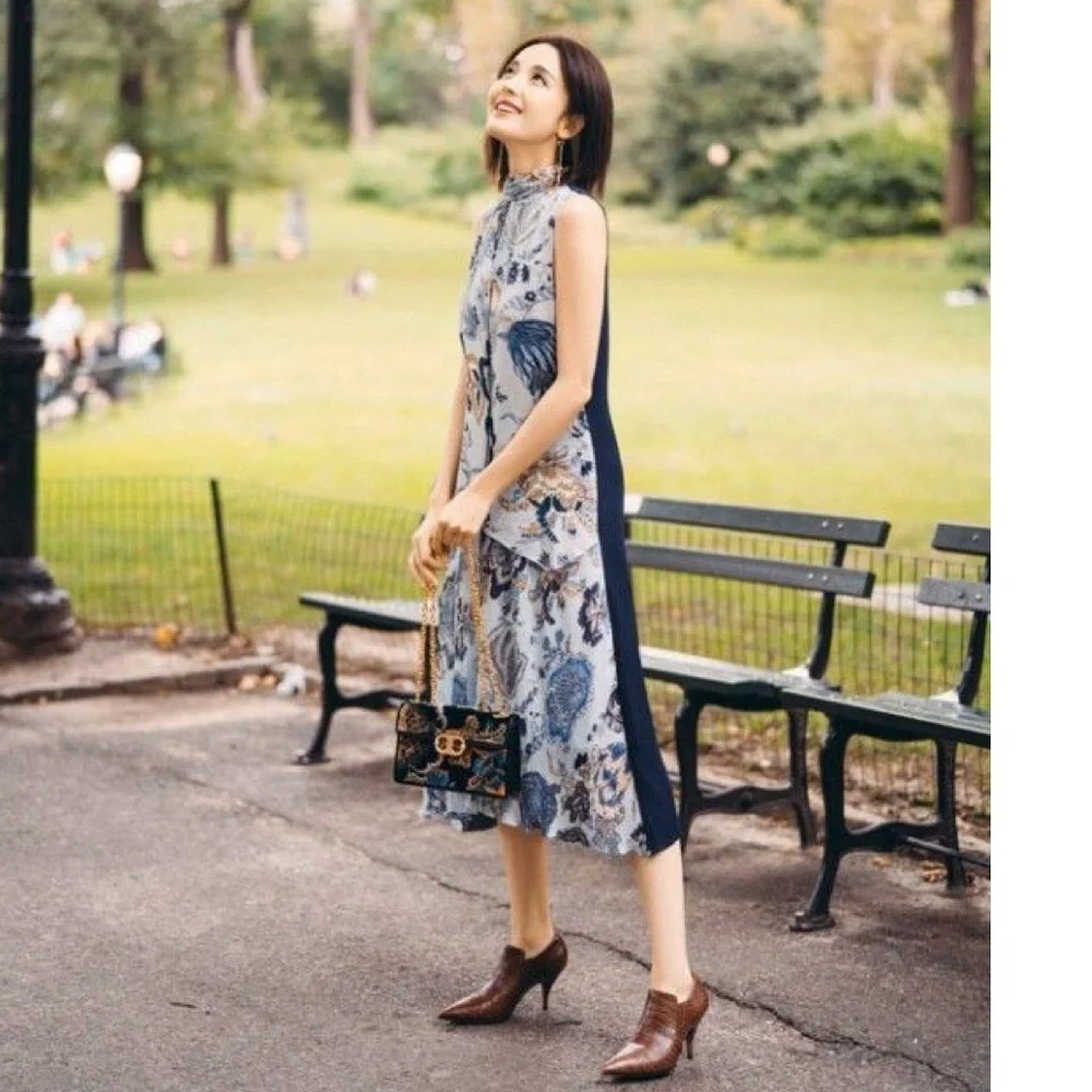$798 Tory Burch Margaret silk floral dress
